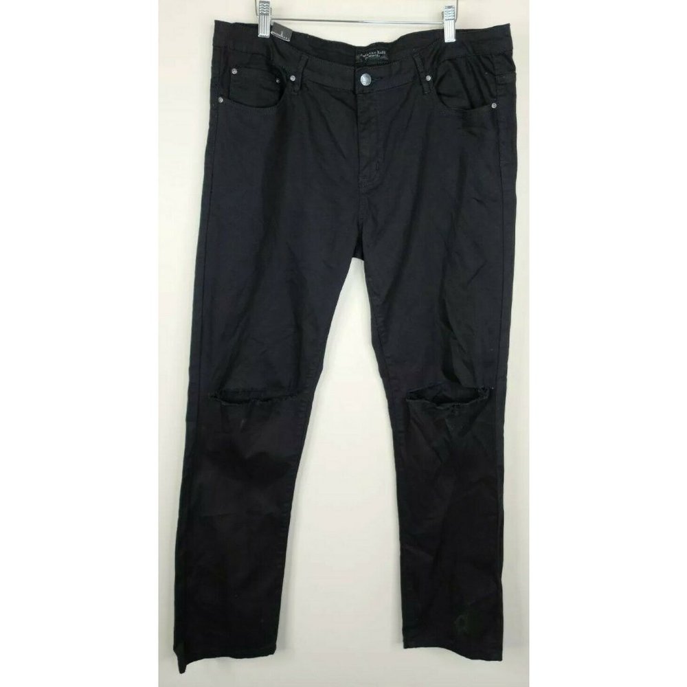 American Bazi low rise Ripped Skinny Pants black - Picture 1 of 6